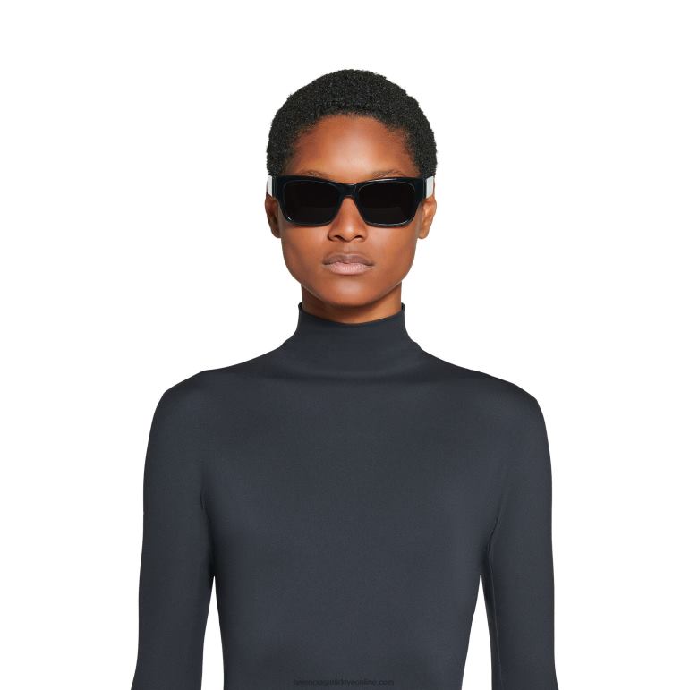 siyah DBJ0F804 kadın max kare af güneş gözlüğü Balenciaga