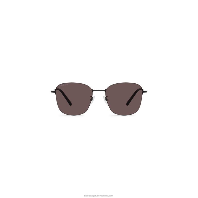 siyah DBJ0F866 kadın görünmez kare güneş gözlüğü Balenciaga