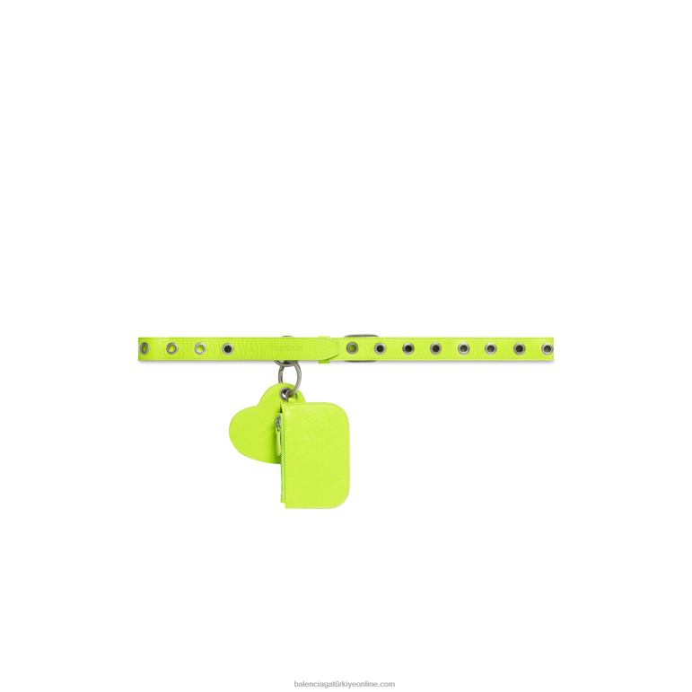grip sarısı DBJ0F844 kadın le cagole tılsımlı kemer Balenciaga