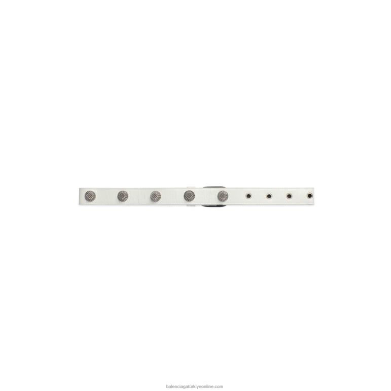 optik beyaz DBJ0F704 kadın le cagole damızlık kemer Balenciaga