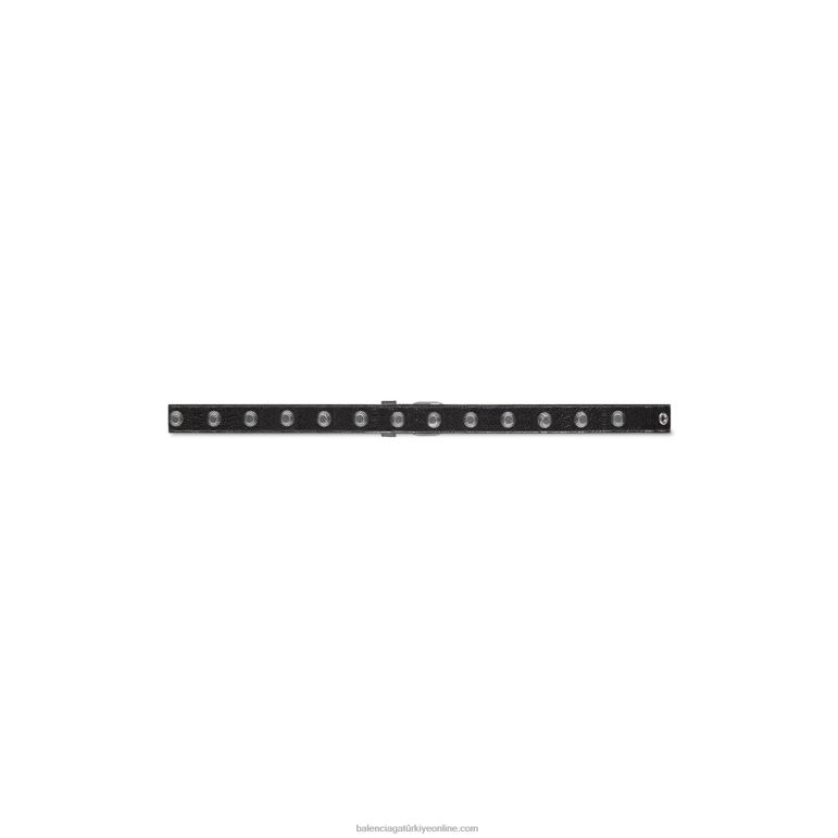 siyah DBJ0F705 kadın le cagole damızlık kemer Balenciaga