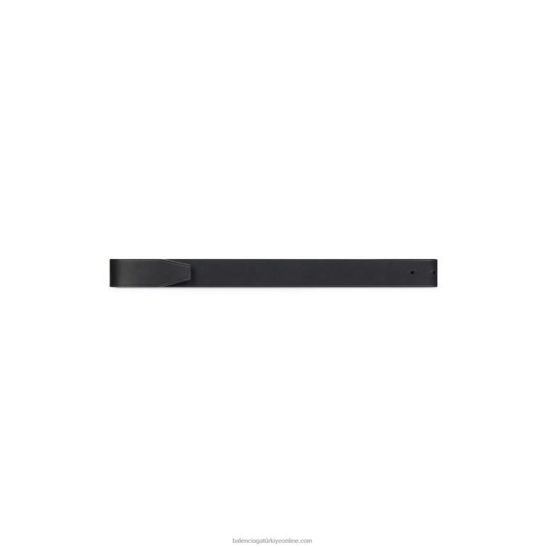 siyah DBJ0F817 kadın bb kum saati orta kemer Balenciaga