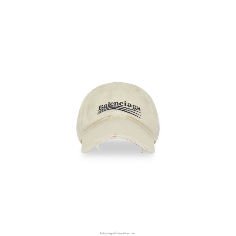 bej DBJ0F778 kadınların siyasi kampanyası şapkayı yok etti Balenciaga