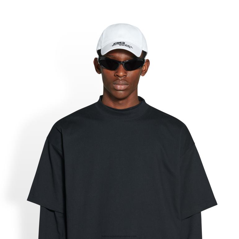 beyaz DBJ0F700 kadın elle çizilmiş bb simgesi kapağı Balenciaga