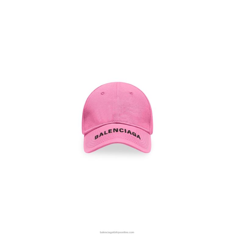 pembe DBJ0F847 kadın logosu kap Balenciaga