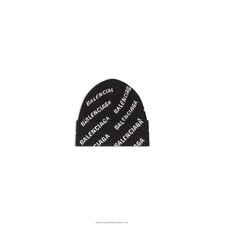 siyah DBJ0F812 kadın mini boydan boya logolu bere Balenciaga