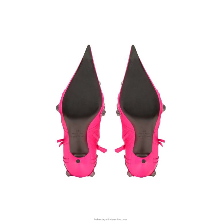 flu pembe DBJ0F128 kadın cagole 90 mm patik Balenciaga