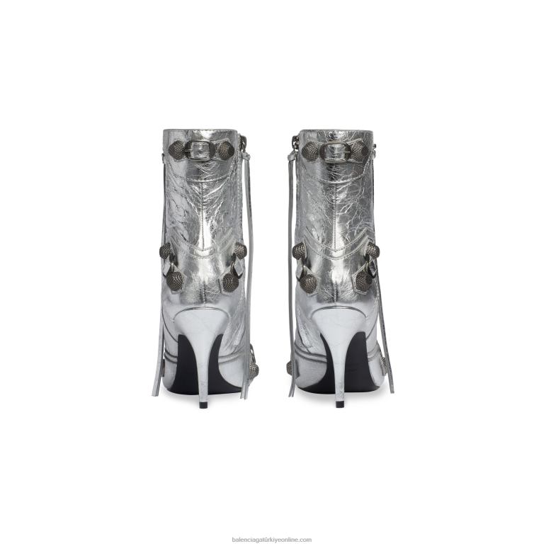 gümüş DBJ0F267 metalize 90 mm cagole kadın patik Balenciaga