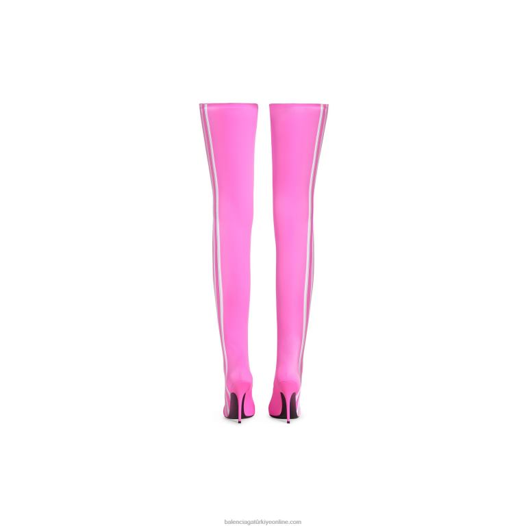 neon pembe DBJ0F187 kadın adidas bıçak 110mm diz üstü çizme Balenciaga