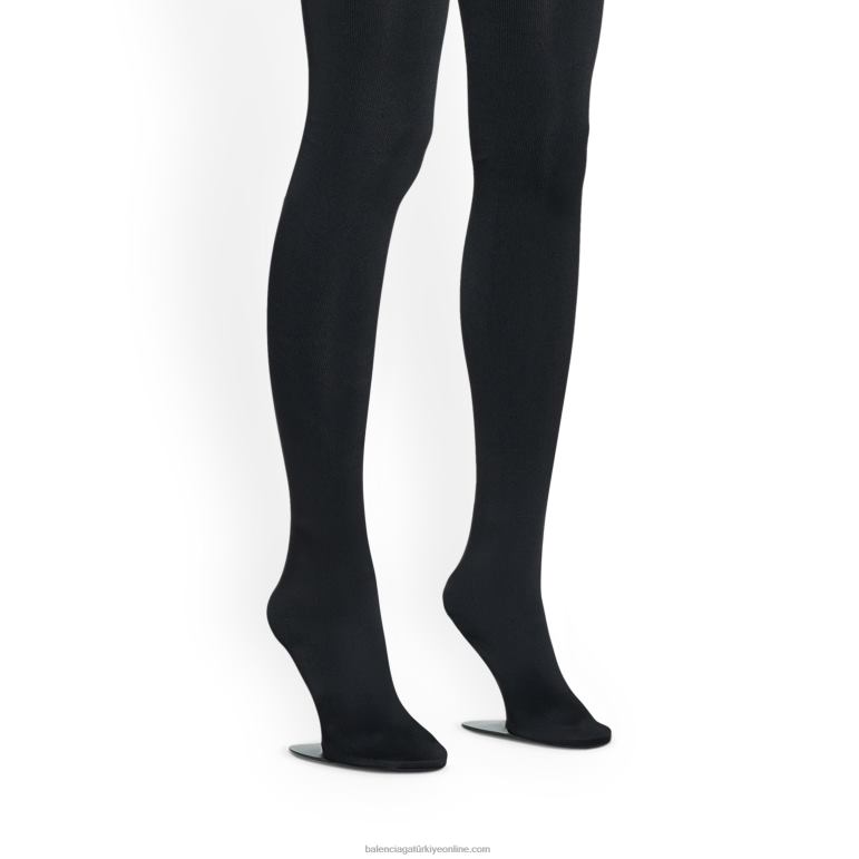 siyah DBJ0F263 kadın sahne 110 mm diz üstü çizme Balenciaga