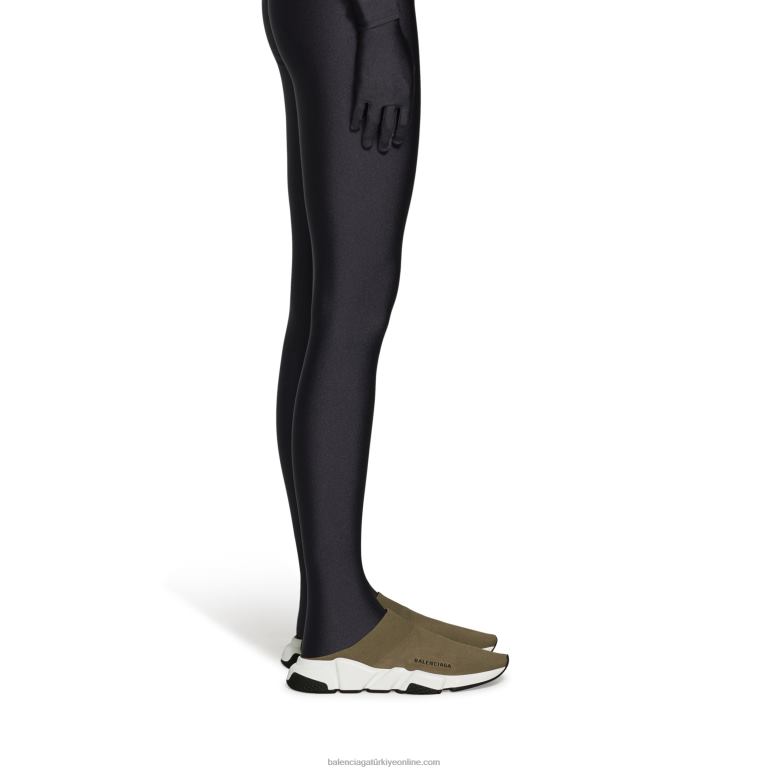 Koyu bej DBJ0F117 kadın hızlı geri dönüşümlü örgü katır Balenciaga