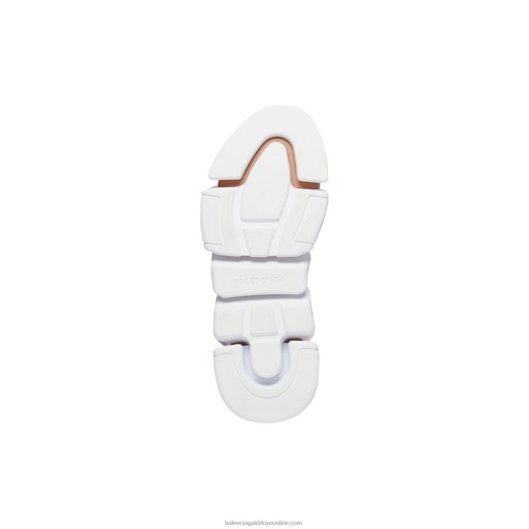 Koyu bej DBJ0F120 kadın speed 2.0 graffiti geri dönüşümlü örgü spor ayakkabı Balenciaga