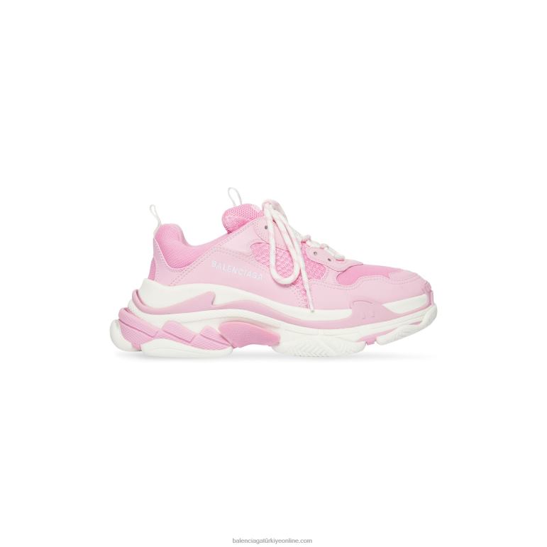 açık pembe DBJ0F181 kadın üçlü s spor ayakkabı Balenciaga