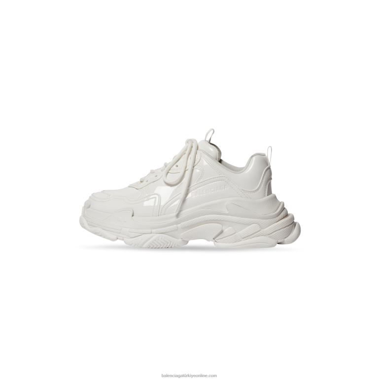 beyaz DBJ0F141 kadın üçlü s spor ayakkabı Balenciaga
