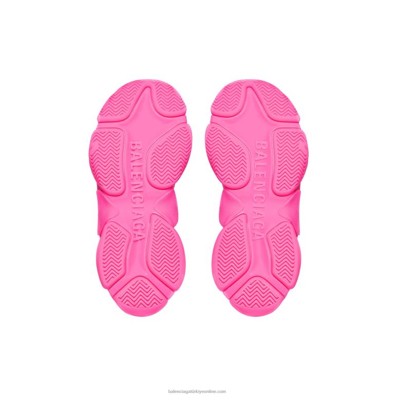 neon pembe DBJ0F206 kadın adidas triple s spor ayakkabı Balenciaga