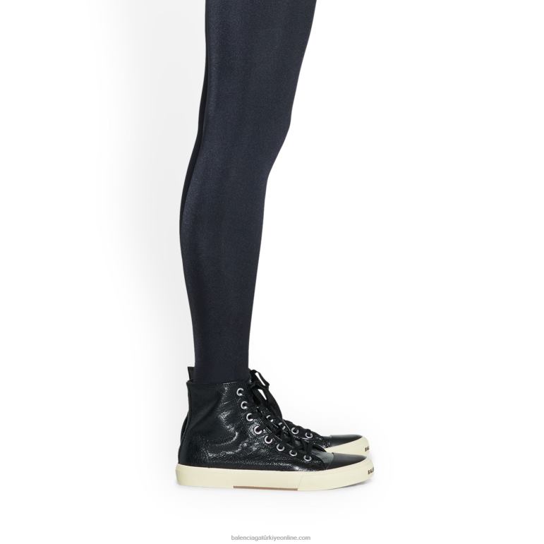 siyah DBJ0F166 kadın paris yüksek üst spor ayakkabı Balenciaga