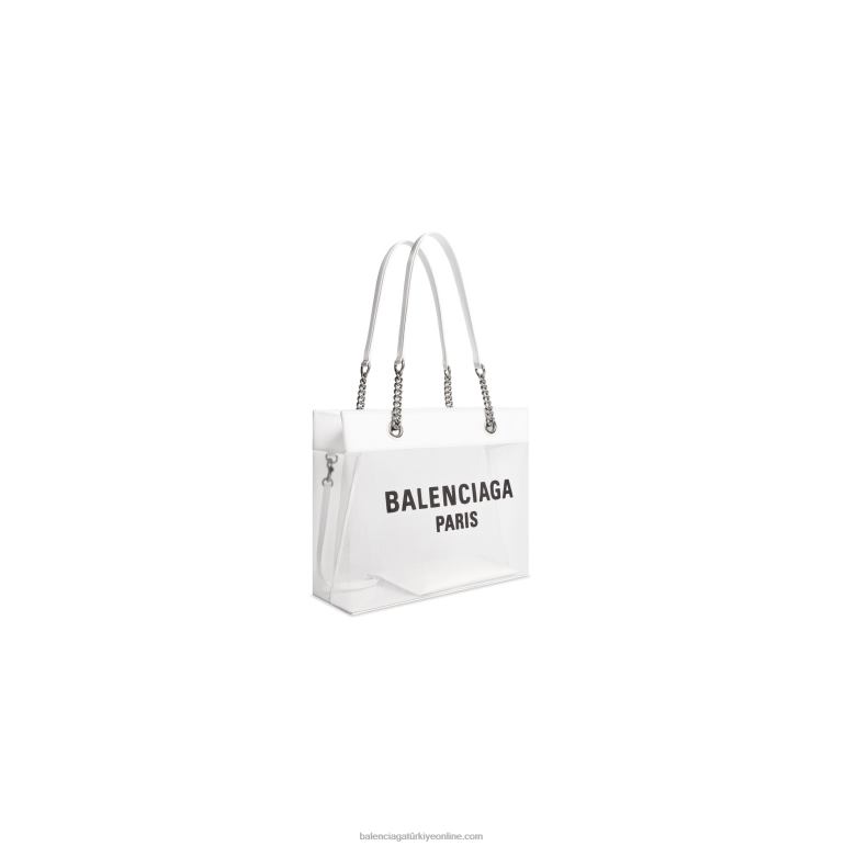 beyaz DBJ0F1263 kadın duty free orta tote çanta Balenciaga