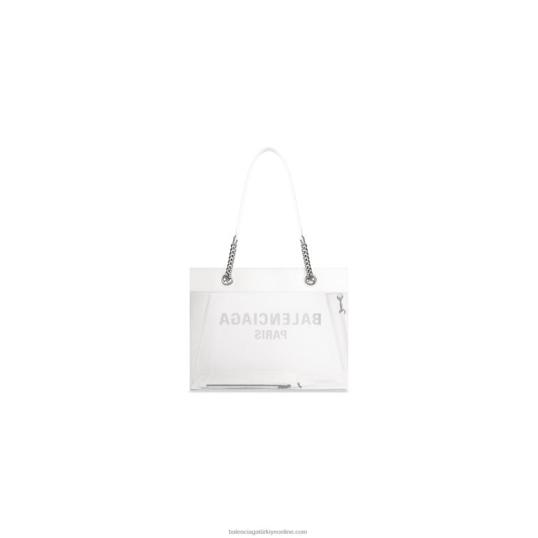 beyaz DBJ0F1263 kadın duty free orta tote çanta Balenciaga