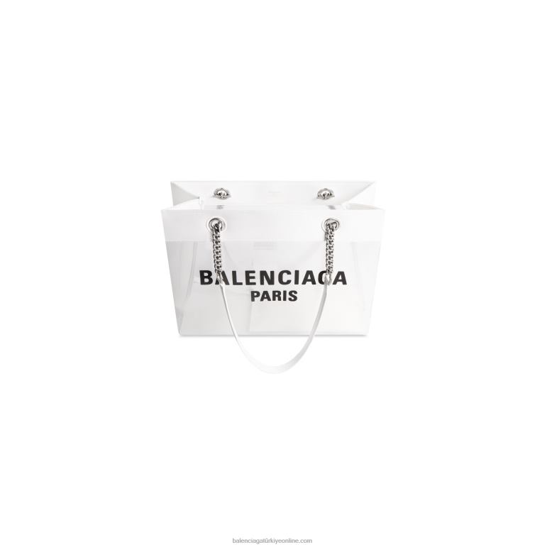 beyaz DBJ0F1263 kadın duty free orta tote çanta Balenciaga