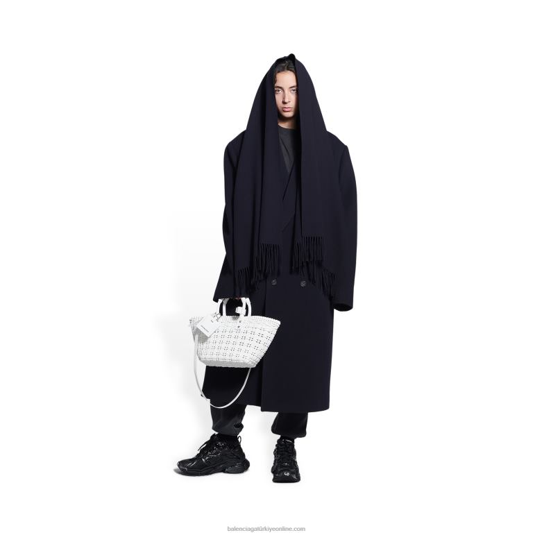 beyaz DBJ0F417 kadın bistro xs askılı sepet Balenciaga