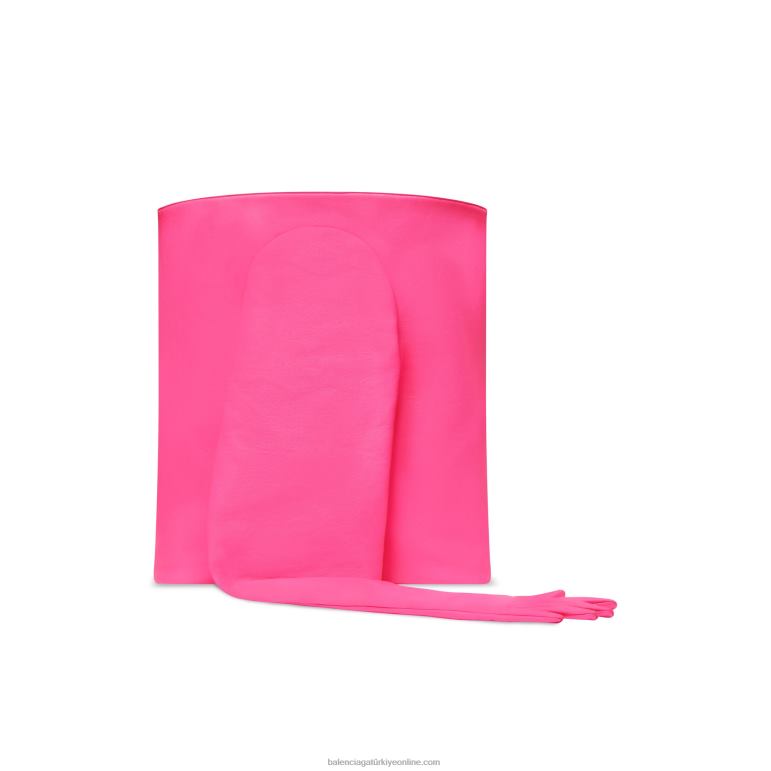 flu pembe DBJ0F432 kadın eldiven büyük tote çanta Balenciaga