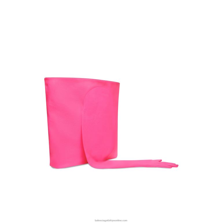 flu pembe DBJ0F432 kadın eldiven büyük tote çanta Balenciaga