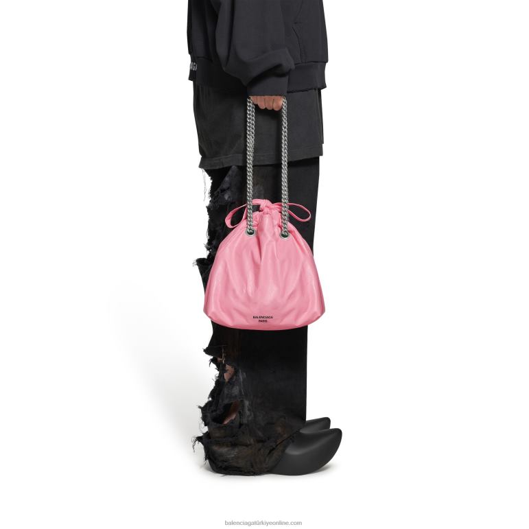 pembe DBJ0F297 kadınlar küçük el çantasını eziyor Balenciaga