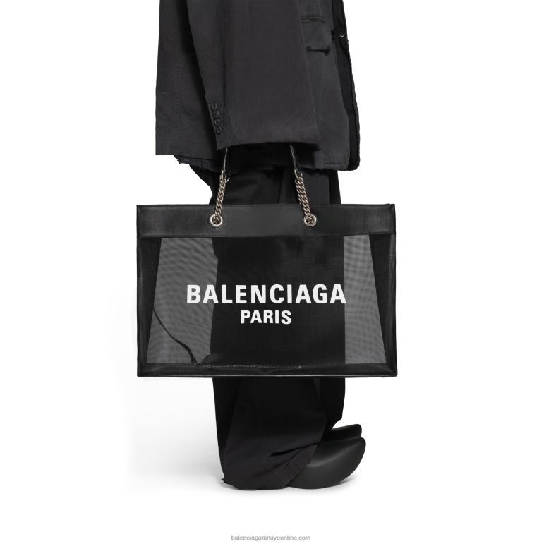 siyah DBJ0F299 Kadın gümrüksüz büyük tote çanta Balenciaga