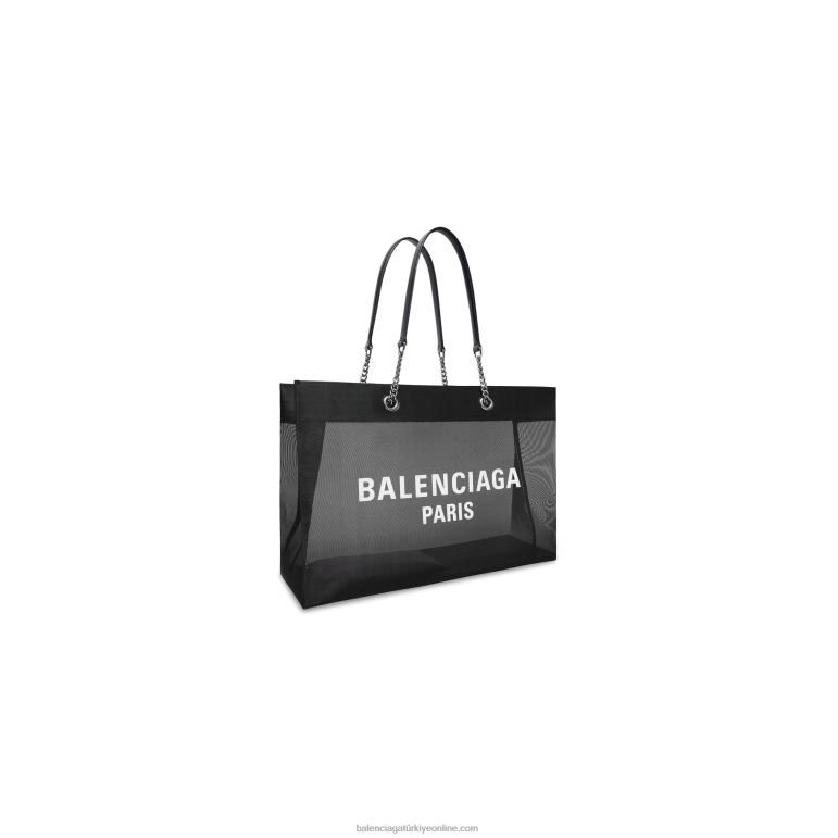 siyah DBJ0F299 Kadın gümrüksüz büyük tote çanta Balenciaga