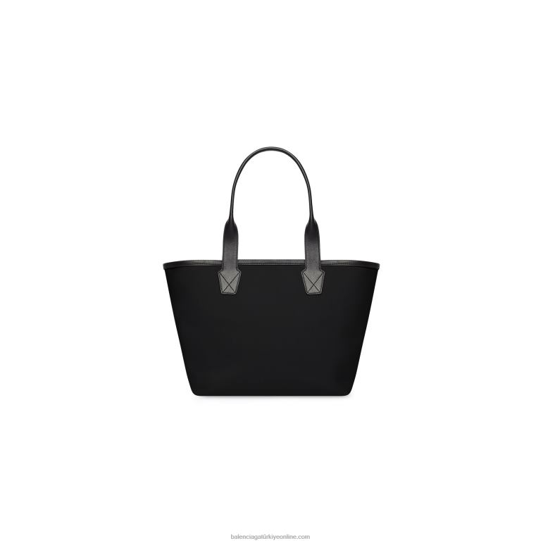 siyah DBJ0F403 kadın şehirler paris jumbo küçük tote çanta Balenciaga