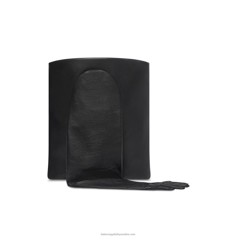 siyah DBJ0F431 kadın eldiven büyük tote çanta Balenciaga