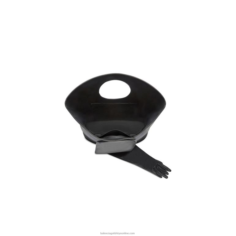 siyah DBJ0F431 kadın eldiven büyük tote çanta Balenciaga