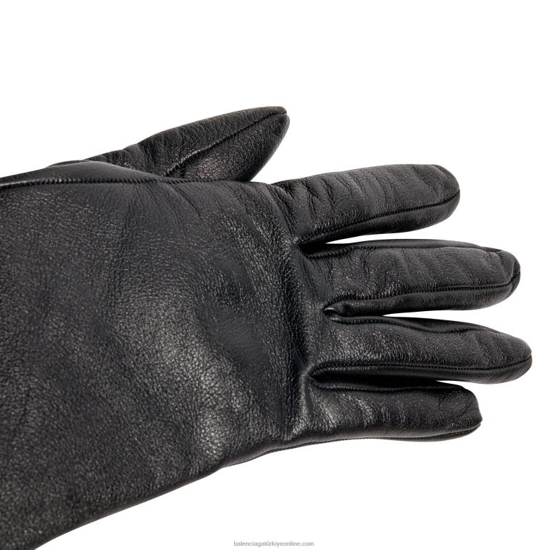 siyah DBJ0F431 kadın eldiven büyük tote çanta Balenciaga
