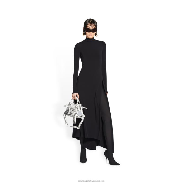 beyaz DBJ0F496 kadın neo cagole xs el çantası grafiti Balenciaga