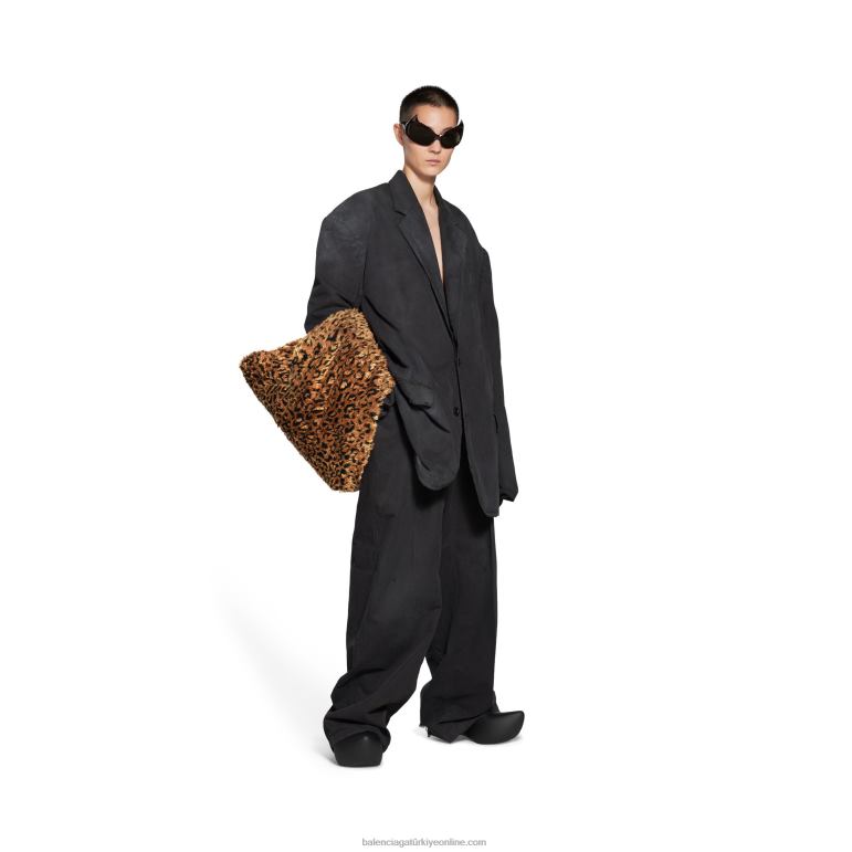 kahverengi DBJ0F434 kadın kirpi orta çanta Balenciaga