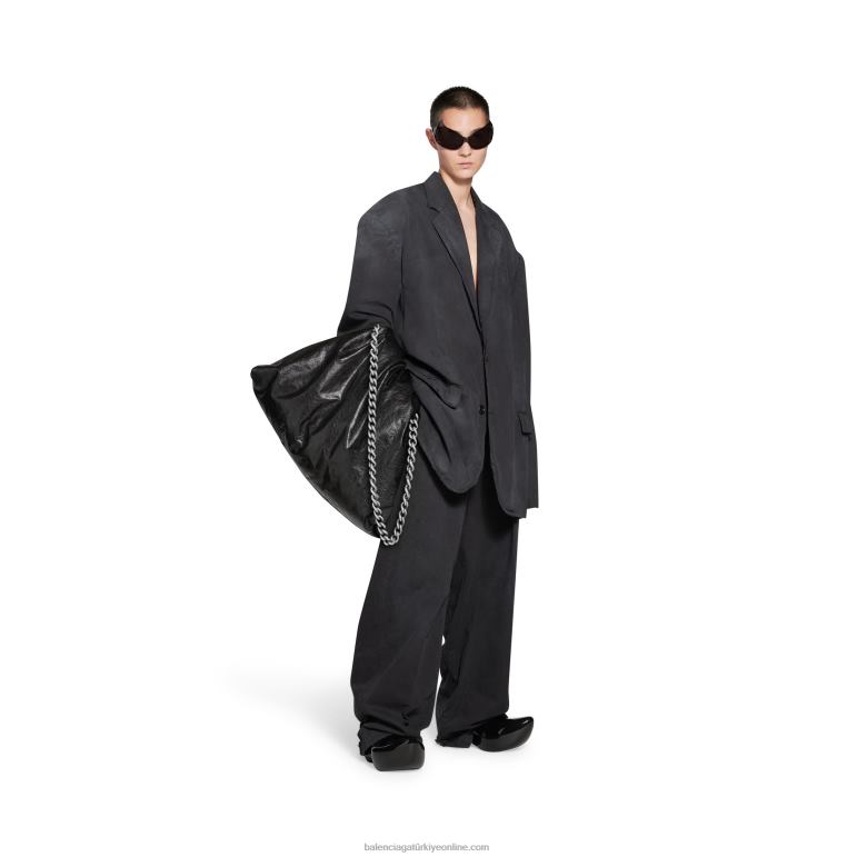 siyah DBJ0F433 kadın kirpi büyük çanta Balenciaga