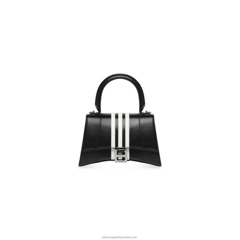 siyah DBJ0F480 kadın adidas kum saati küçük kutulu el çantası Balenciaga