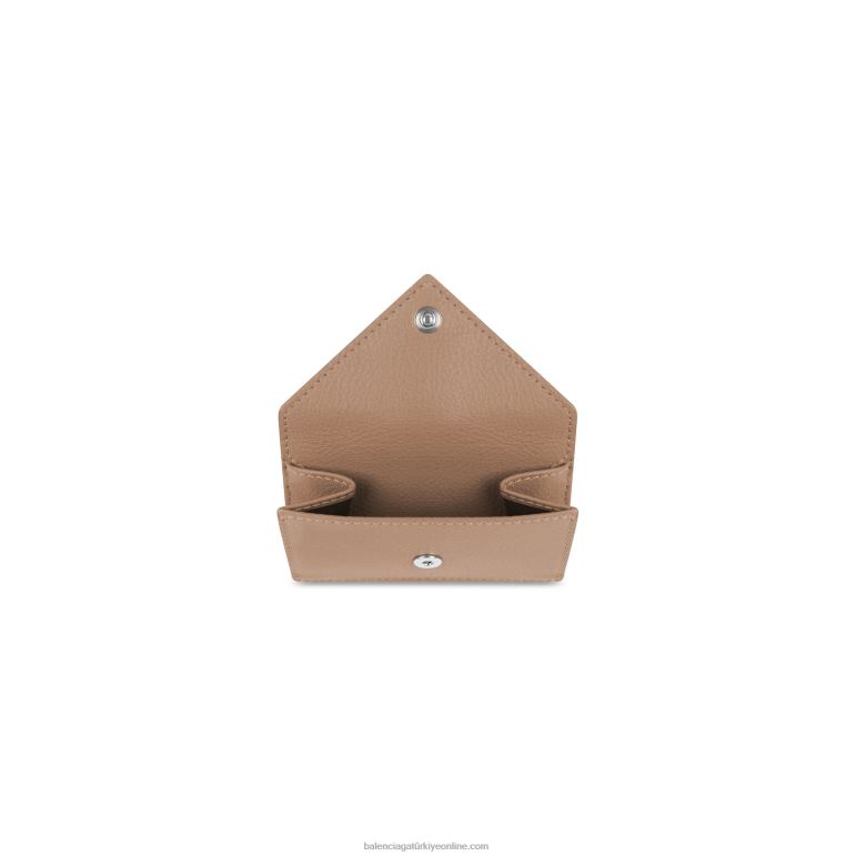 kahverengi DBJ0F593 kadın kağıt mini cüzdan Balenciaga