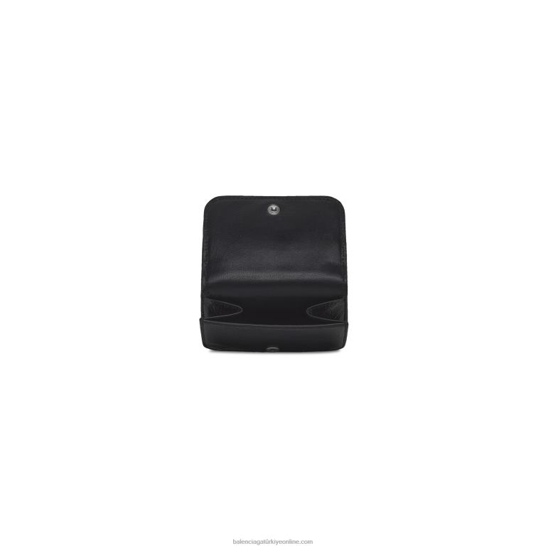 siyah DBJ0F609 kadın le cagole mini cüzdan Balenciaga