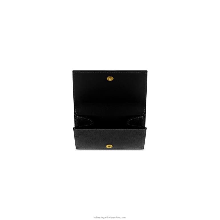 siyah DBJ0F613 kadın neo klasik mini cüzdan Balenciaga