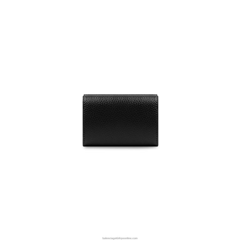 siyah DBJ0F613 kadın neo klasik mini cüzdan Balenciaga