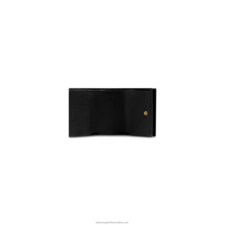 siyah DBJ0F613 kadın neo klasik mini cüzdan Balenciaga