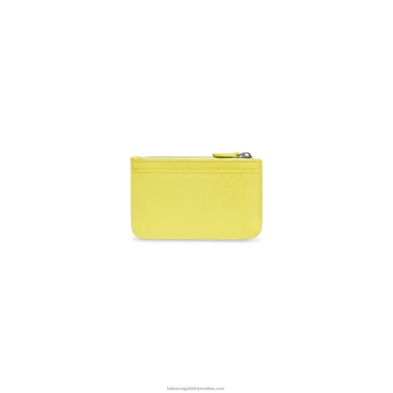 kireç DBJ0F577 kadın nakit büyük uzun madeni para ve kart sahibi Balenciaga