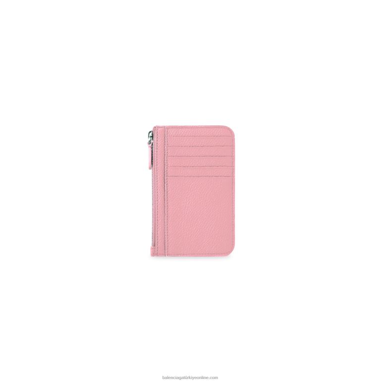pembe DBJ0F580 kadın nakit büyük uzun madeni para ve kart sahibi Balenciaga