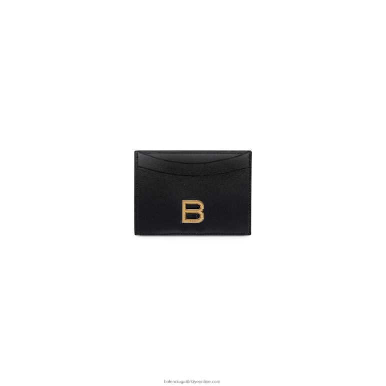 siyah DBJ0F623 kadın kum saati kart sahibi Balenciaga