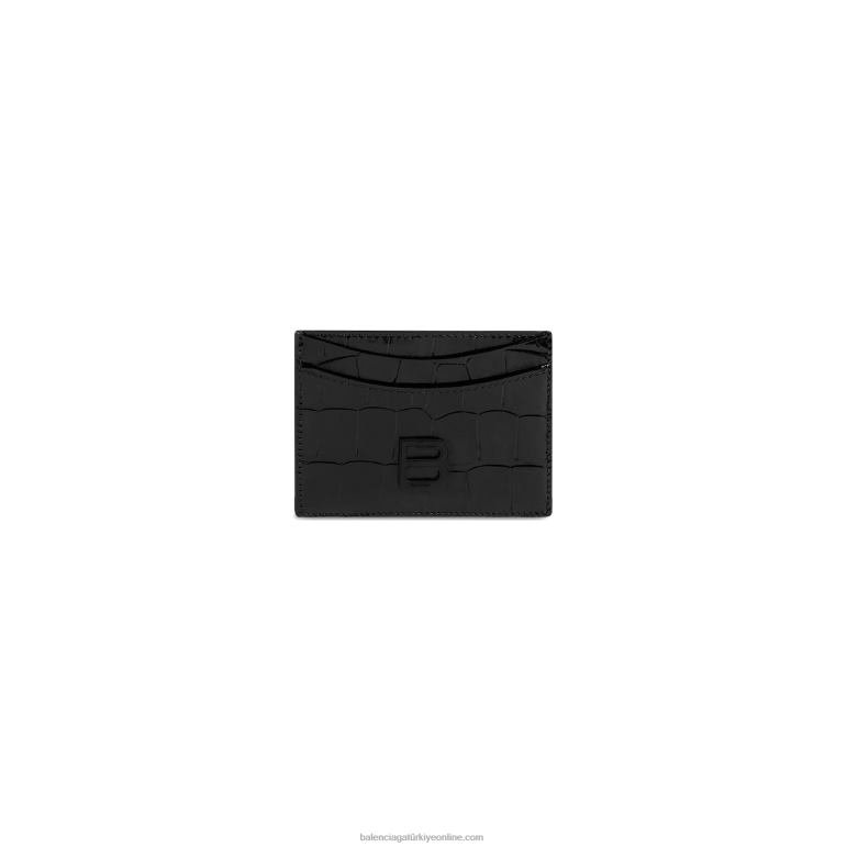 siyah DBJ0F664 kadın kum saati kart sahibi Balenciaga