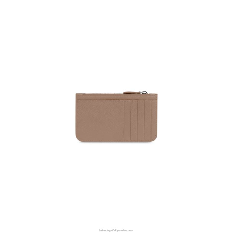 vizon DBJ0F576 kadın nakit büyük uzun madeni para ve kart sahibi Balenciaga