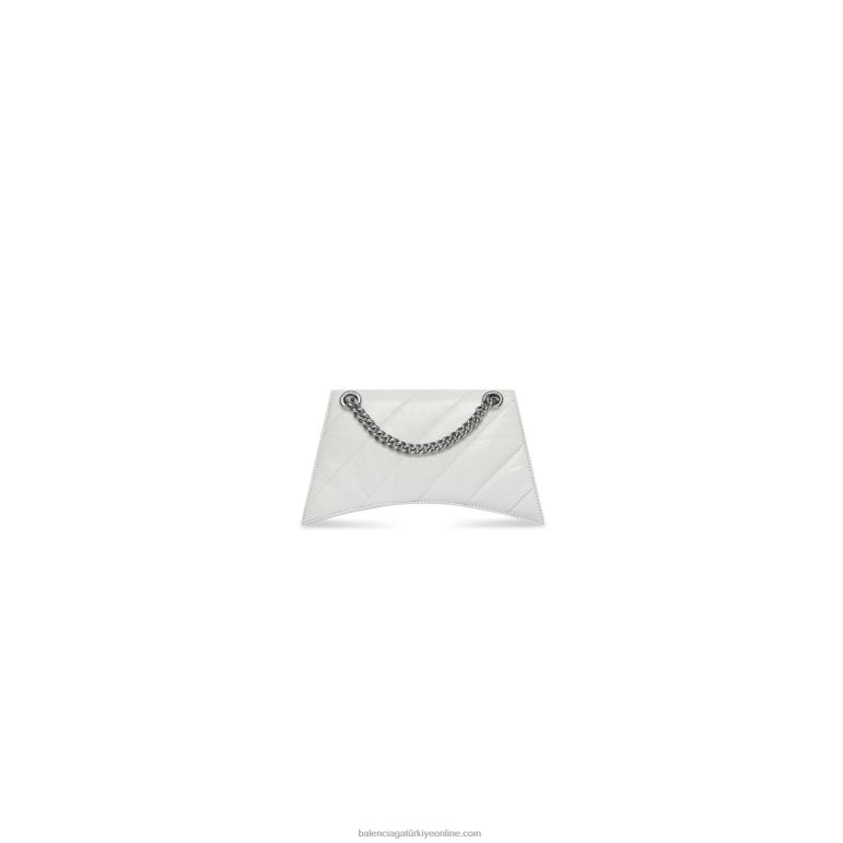 optik beyaz DBJ0F341 kadınlar kapitone xs zincir çanta ezmek Balenciaga
