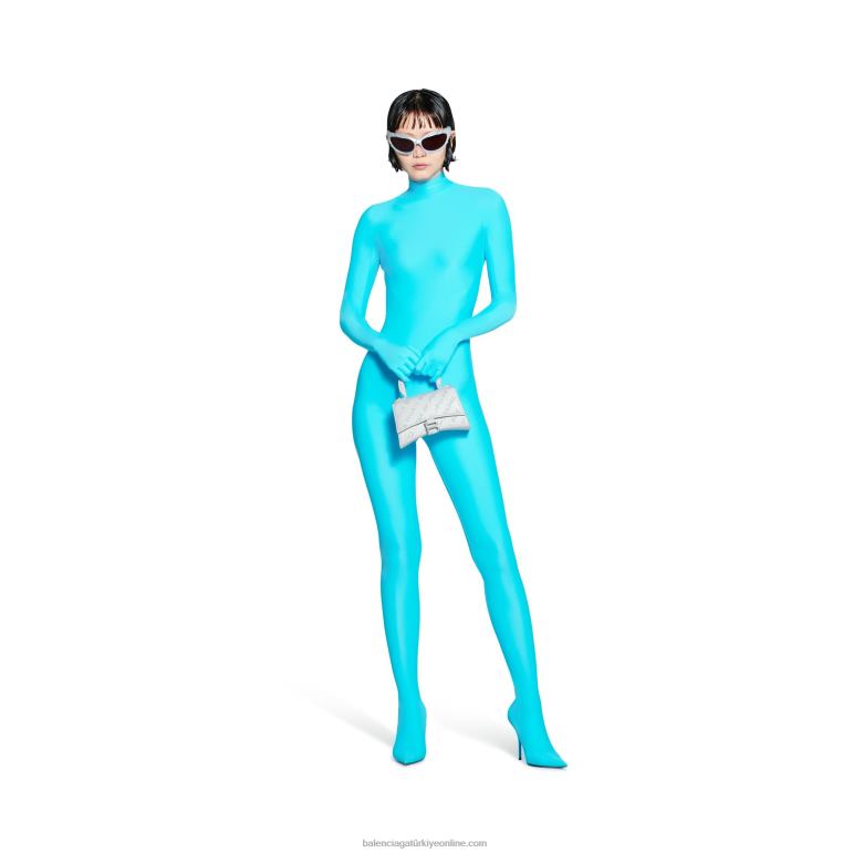 optik beyaz DBJ0F367 rhinestones ile kadın kum saati xs çanta Balenciaga