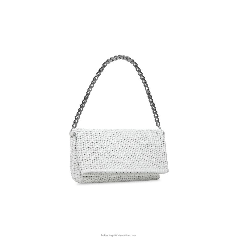 Beyaz kapalı DBJ0F420 kadın metro orta tote çanta Balenciaga